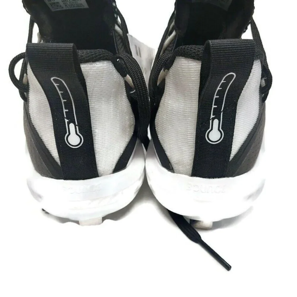 Adidas Mens Size 6.5 Icon V Bounce Iced Baseball Metal Cleats EE4131 Black White